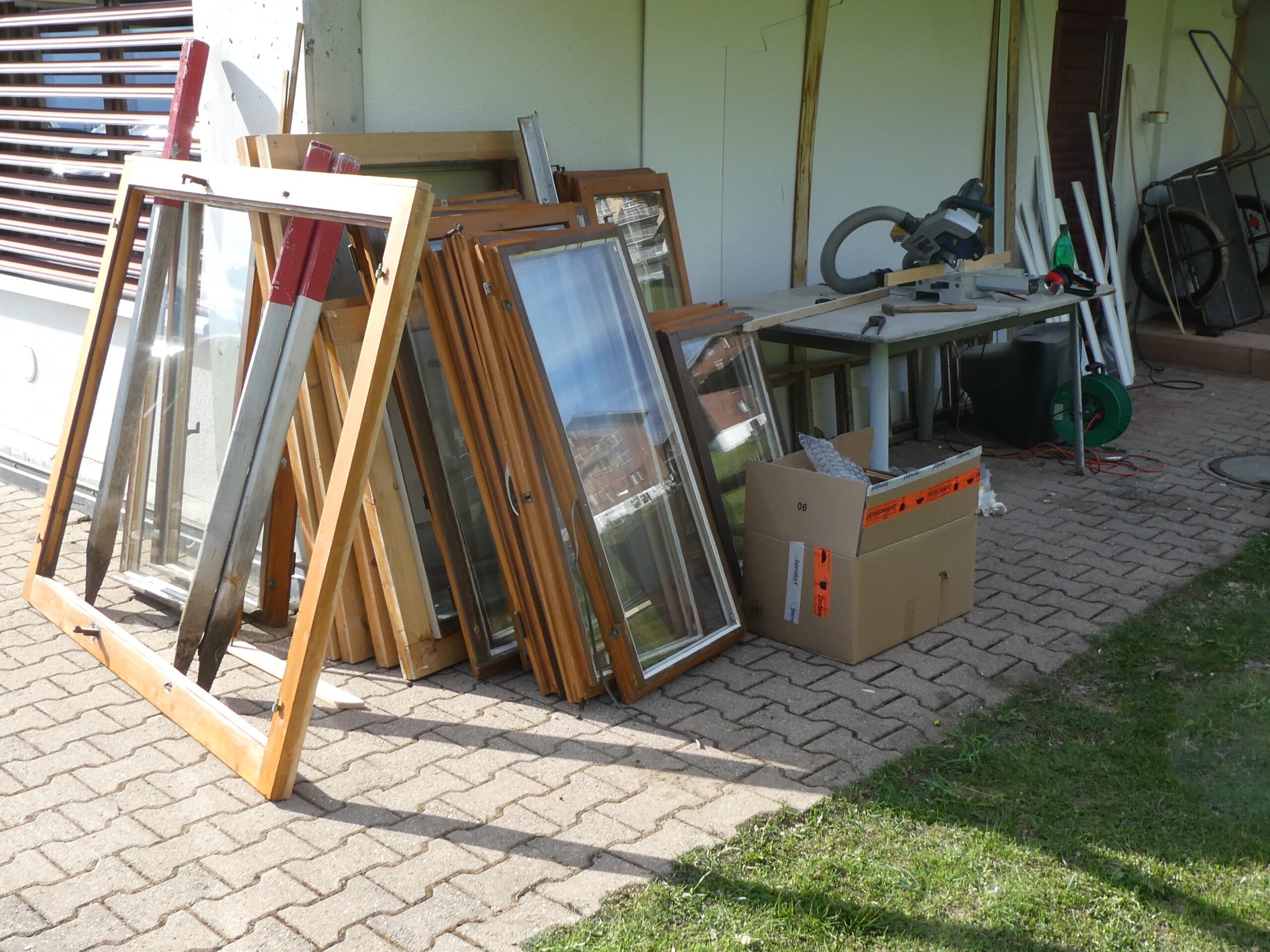 Arbeiten am Jugendhaus Ramsern