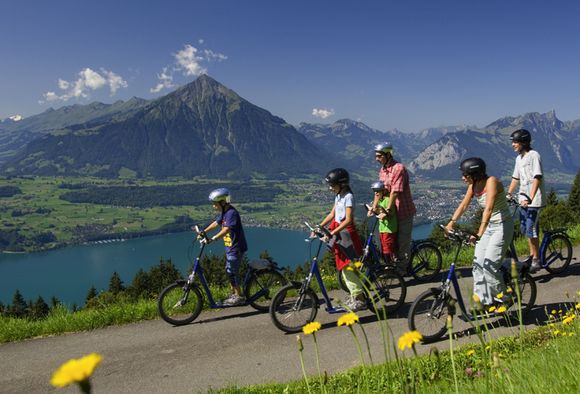 Aussicht ins Dorf Beatenberg